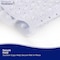 Kenney Mfg Microban Protected Bubble Bath Mat, 26.75in L x 14.5in W, White MB61186H - alternate 6